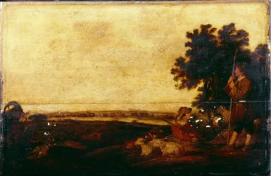 Paysage avec bergers